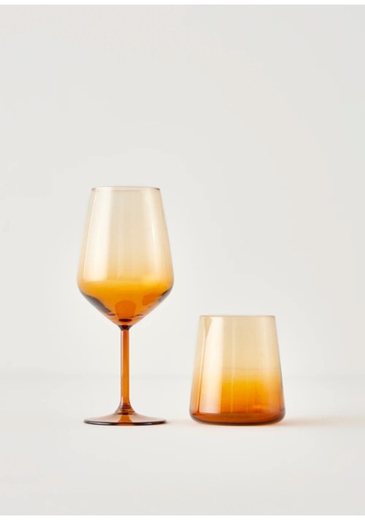 Bella Maison Lisa Bardak-kadeh Seti 12'li Amber Amber