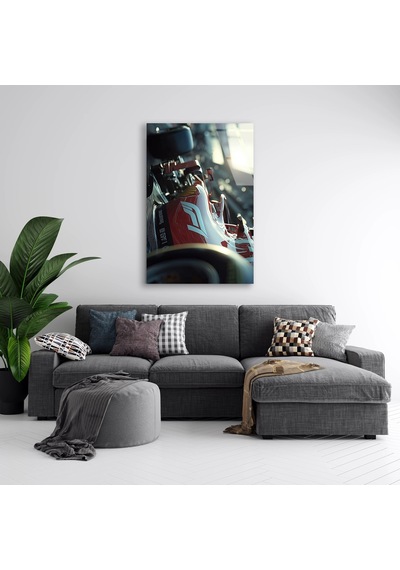 Formula 1 Aracı Cam Tablo 35x50 Cm Deg1522