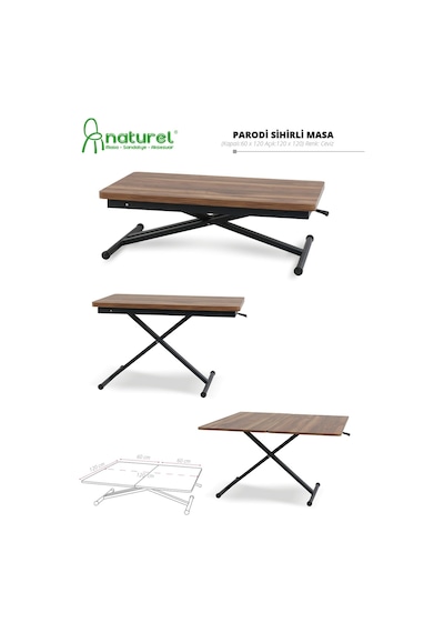 Hc Naturell Masa & Sandalye & Aksesuar Parodi Akıllı Masa Kahverengi Hc Naturell Masa & Sandalye & Aksesuar Parodi Akıllı Masa Kahverengi