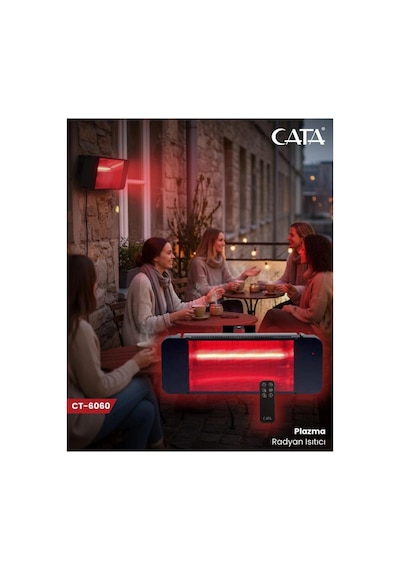 CATA CT-6060 3 Kademe Isı Ayarlı Plazma Dış Mekan Isıtıcı
