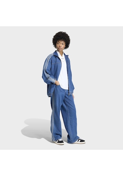 Adidas Firebird Adilenium Kadın Mavi Jean Ceket Kd2920 Mavi
