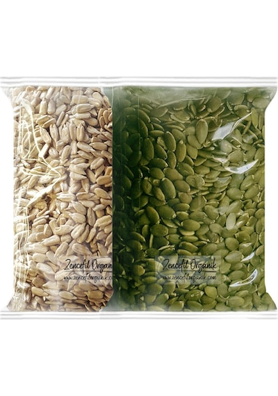 Zencefil Organik Kabak Çekirdeği + Ay Çekirdeği İçi 2 x 500 G