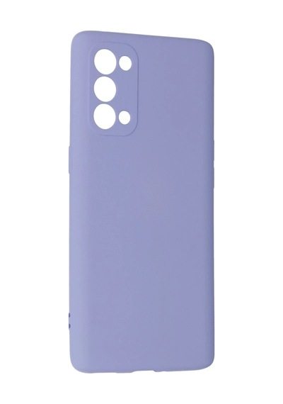 Oppo Reno 5 Pro Kılıf Nano İçi Kadife Silikon - Lila 0.2M-Çok Renkli