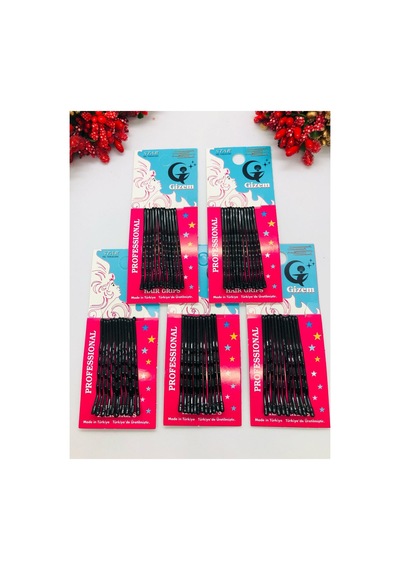 Siyah Tel Toka 5 Paket Toplam 60 Adet Siyah 60 Adet