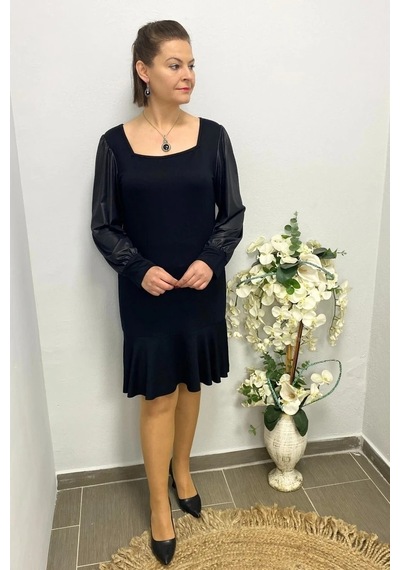 Mia Butik Kadın Siyah Queen Elbise Siyah