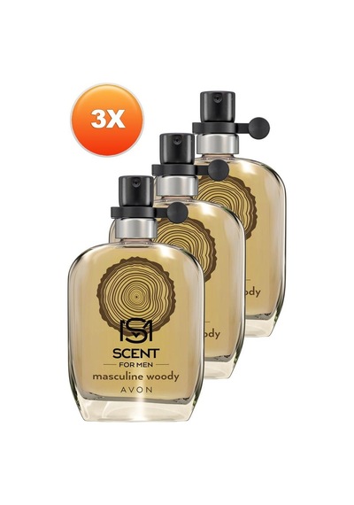 Avon Scent Masculine Woody Erkek Parfüm EDT 30 ML x 3