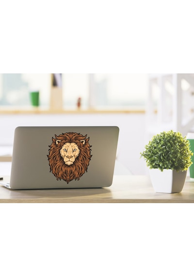 Aslan Galatasaray Cim Bom Bom Sticker - Araba Oto Motosiklet Karavan Cam Sticker - 00286 10X8 Cm