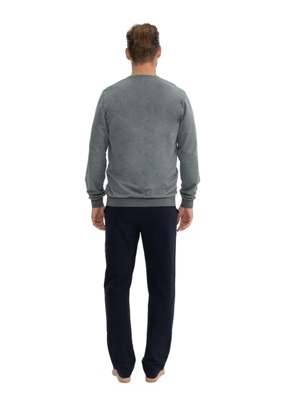 U.s. Polo Assn. 18815 Erkek Ev Giyim Uzun Kollu Pijama Takım 001