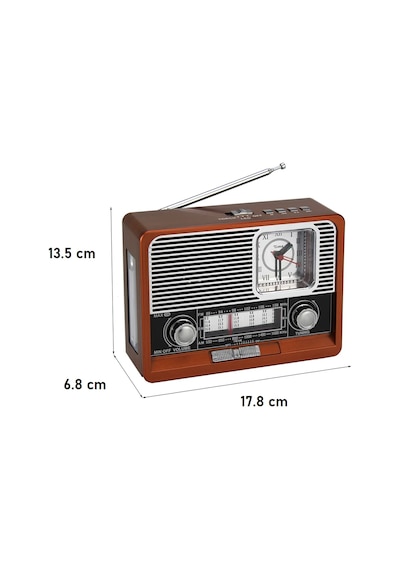 KTF-1647 Nostalji Radyo Bluetooth Hoparlör