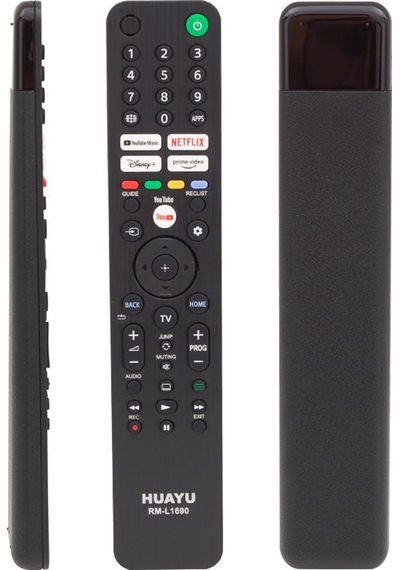 Huayu Kl Sony Rm L1690 Netflıx Youtube Prıme Vıdeo Dısney Tuşlu Lcd Led Tv Kumanda Blisterli