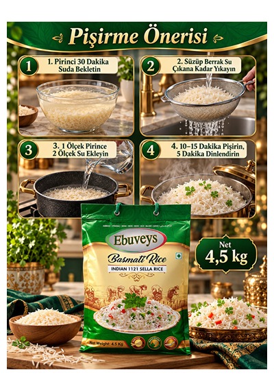 1121 Silla Basmati Pirinç 4,5 Kg