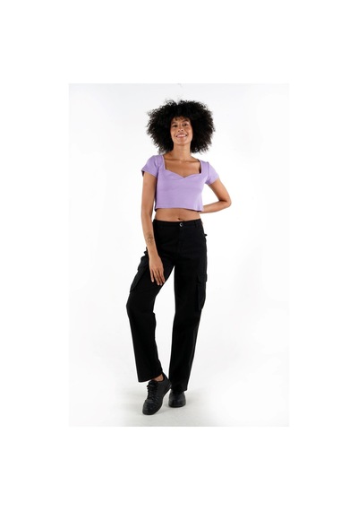Alexander Gardi Alexandergardı Queen Anne Yaka Crop Bluz B24-00217 001