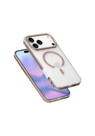 Apple Uyumlu iPhone 17 Pro Hbc-394 Himalayas Magsafe Kapak - Çöl Titanyum