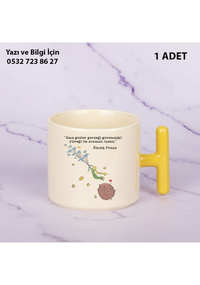 Küçük Prens Baskılı Kupa Bardak Sarı