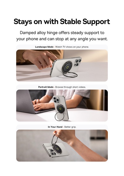 Baseus Magpro 2 Manyetik 360 Derece Ayarlanabilir Standlı Telefon Tutacağı Telefon Standı