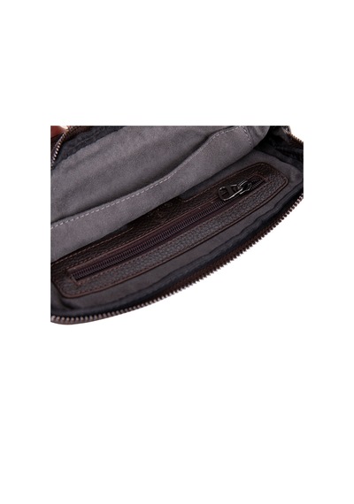 Bloominbag Majeste Nude Buff Brown Curated Deri Clutch Bag Kahverengi
