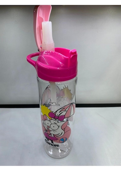 Gıpta Kral Şakir Pipetli 630cc Desenli Tritan Matara Karışık Renk 1 Adet