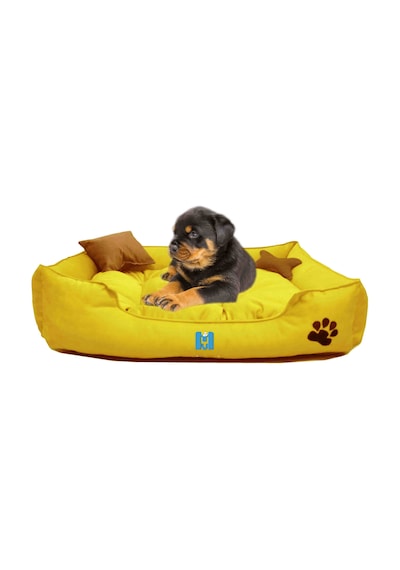 Mavi Vitrin İsme Özel Yıkanabilir Ultrasoft Küçük Irk Köpek ve Kedi Yatağı 50 x 40 CM