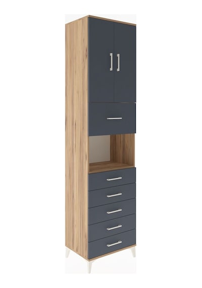 Hyperion Dolap 3 Raflı 6 Çekmeceli 2 Kapaklı 60x44x243 Çam-an... Çam Hyperion Dolap 3 Raflı 6 Çekmeceli 2 Kapaklı 60x44x243 Çam-an... Çam