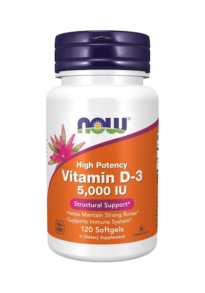Now Foods Vitamin D-3 5,000 Iu 120 Softgels- İthal