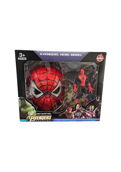 Kids Oyuncak Spiderman Işıklı Maske Ve Figür Seti 2156-sm