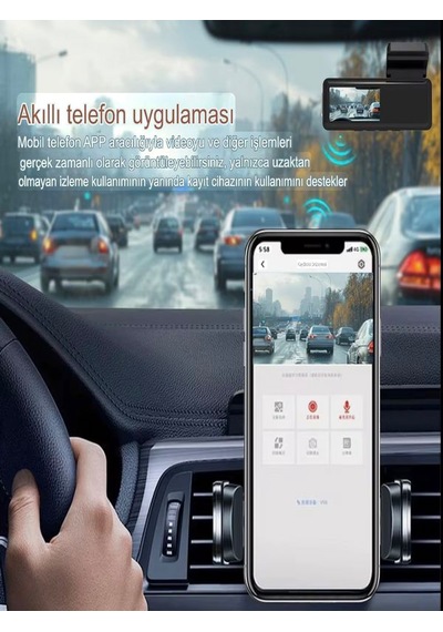 Lcd Ekranlı Ön Ve Arka Kamera 4k Gece Görüşlü 140 Açı Ultrahd Ar