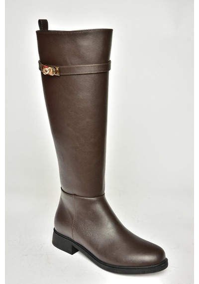 Fox Shoes R312225309 Kahverengi Klasik Kadın Çizme Kahverengi