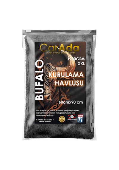 Twisted Pile Oto Kurulama Ve Temizlik Havlusu Gri-mor / 1200 Gsm / 60cmx90cm
