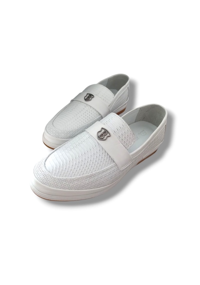 Growish Ge0165 Hakiki Deri Lazerli Yazlık Termoaktif Taban Loafer