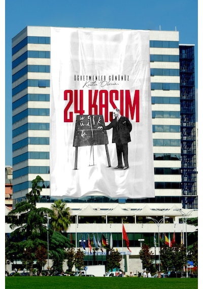 Öğretmenler Günü Özel Poster 1. Kalite Raşel Kumaş 100x150 Cm- No:21 1