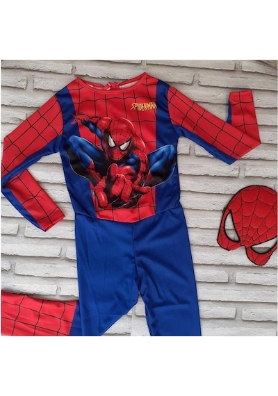 Masho Kids Erkek Çocuk Baskılı Spiderman Örümcek Adam Kostümü (527093029)