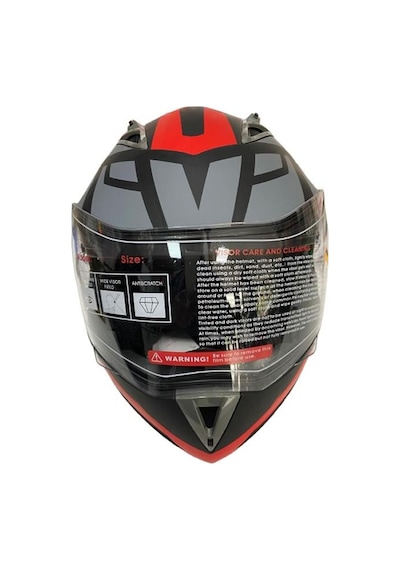 Jk20 Çene Açılır Güneş Vizörlü Motosiklet Kask Kırmızı