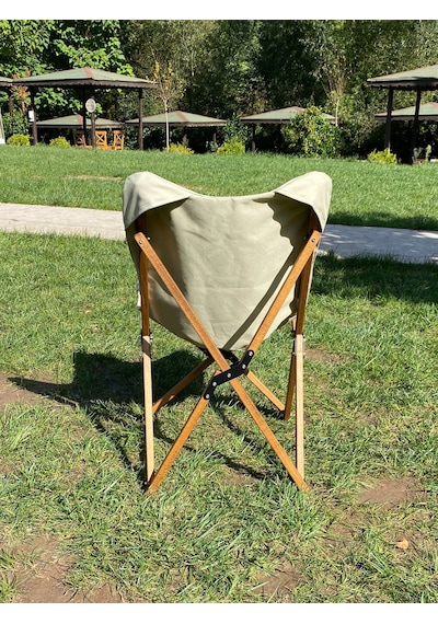 Bag The Joy Ahşap Kahverengi İskelet - Bej Kılıf Sandalye Bej