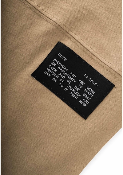 Cigit Etiket Detaylı T-shırt 8-12 Yaş Sundres Sarı