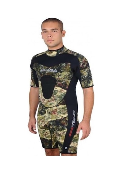APNEA HUNTER SHORTY 3 MM DALIŞ ELBİSESİ - M Siyah - Yeşil