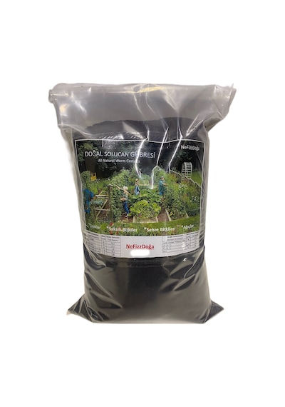 %100 Doğal Solucan Gübresi -5kg 10 Lt