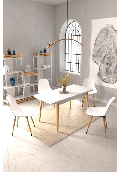 Vilinze Eames Sandalye Avanos Ahşap Mdf Açılır Mutfak Masası Takımı - 70x120+30 Cmtk-avanos-70120ak-nb-eames-nb Beyaz Vilinze Eames Sandalye Avanos Ahşap Mdf Açılır Mutfak Masası Takımı - 70x120+30 Cmtk-avanos-70120ak-nb-eames-nb Beyaz