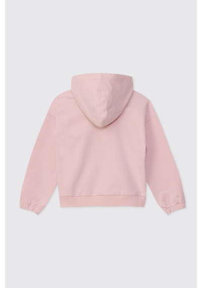Panço Kız Çocuk Kapüşonlu Pembe Eşofman Takımı 2621gk17008