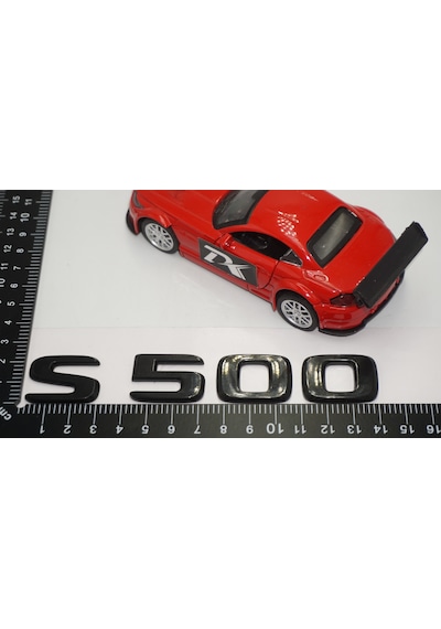 S 500 Bagaj Parlak Siyah ABS 3M 3D Yazı Logo