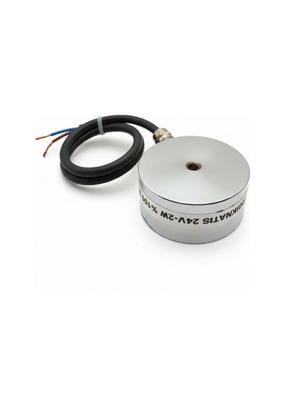 Ø70x33 Mm 24v Elektromıknatıs M8 Bağlantılı, Yandan Kablo Çıkışlı, %100 Çalışma, Güçlü Endüstriyel Tutma Tipi