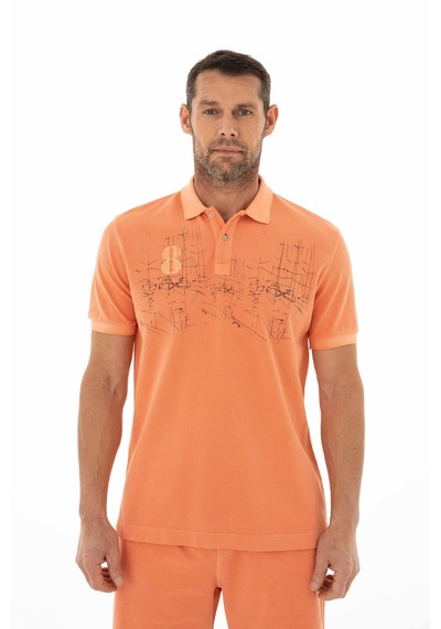 AR-MA Arma Erkek Regular Fit Parça Boyama Polo Yaka Tişört 001