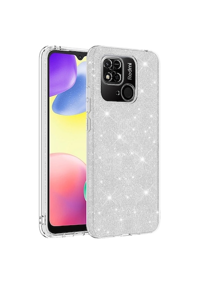 Xiaomi Uyumlu Redmi 10c Kılıf Zore Parıltılı Simli Shining Silikon