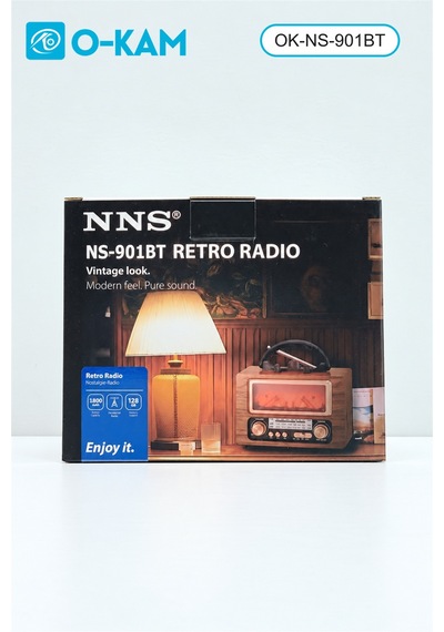 O-kam Ok-ns-901bt Taşıma Saplı Şömine Efektli Retro Radyo