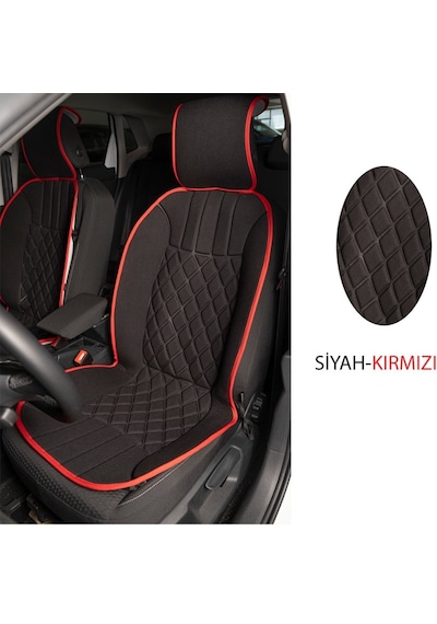 Elegance 2'Li Set Minder Siyah-Kırmızı / Klmny536