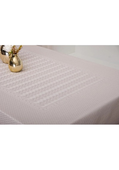 Ezgi Lüx Jakar Polycotton Kumaş Taş Masa Örtüsü 160x220 Cm - 1069 Çok Renkli