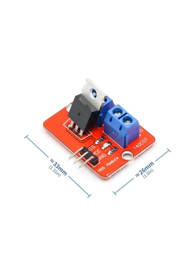 Irf520 Mosfet Sürücü Kartı Klemens Bağlantı Soketi Ssr Röle Motor Led Lamba Parlaklık