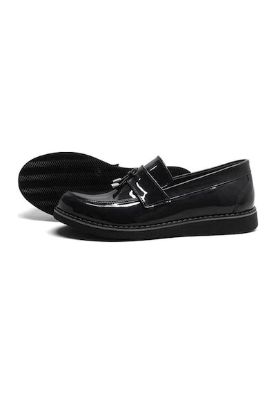 Siyah Rugan Loafer Klasik Erkek Ayakkabı