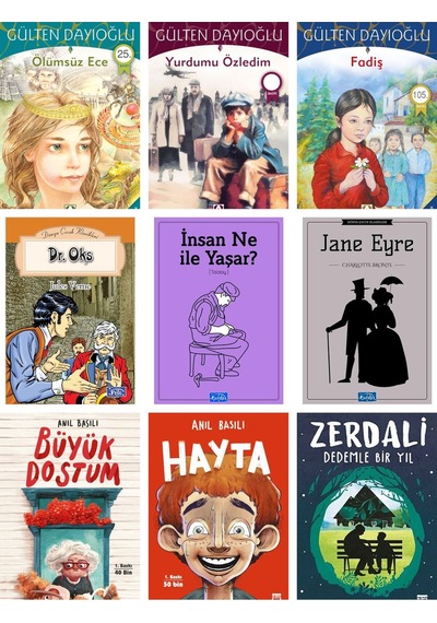Altın Kıtaplar.ölümsüz Ece.yurdumu Özledim.fadiş Ortaokul İçin 9 Kitap Set