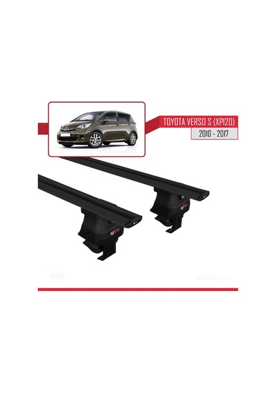 Toyota Ractis / Verso S Xp120 2010-2017 Arası İle Uyumlu Ace-4 Ara Atkı Tavan Barı Siyah