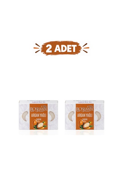 Rosemix - 587 - - Argan Yağlı Sabun Kutulu 90 Gr - 2 Adetlik - Shophnrl - Set Ürün Diğer
